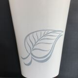 White and brown white and brown form évase vase leaf pattern - 40 cm