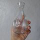 2 vintage molded glass vases 50s