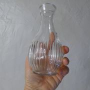 2 vases en verre moulé vintage années 50