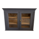 Midnight blue display cabinet