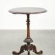 Round antique side table / wine table with rich carvings