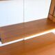 WHB shelf in teak, retro vintage style from the 60s-70s.