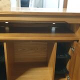 Solid oak tv stand