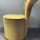 Chauffeuse enfant vintage en velours vert