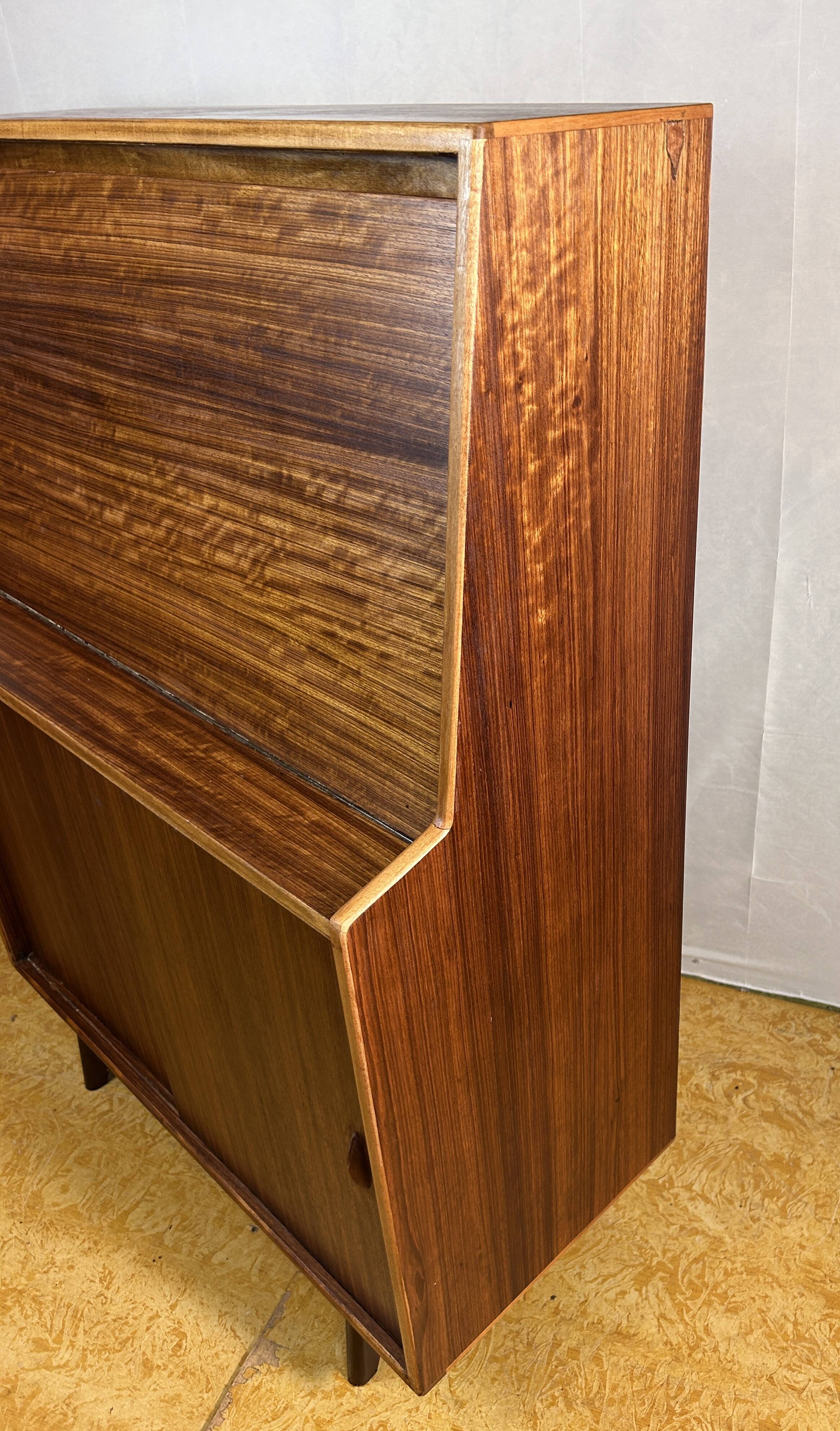 Mid century retro vintage teak bureau 1960