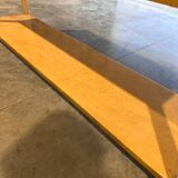 Parchment and brass console
