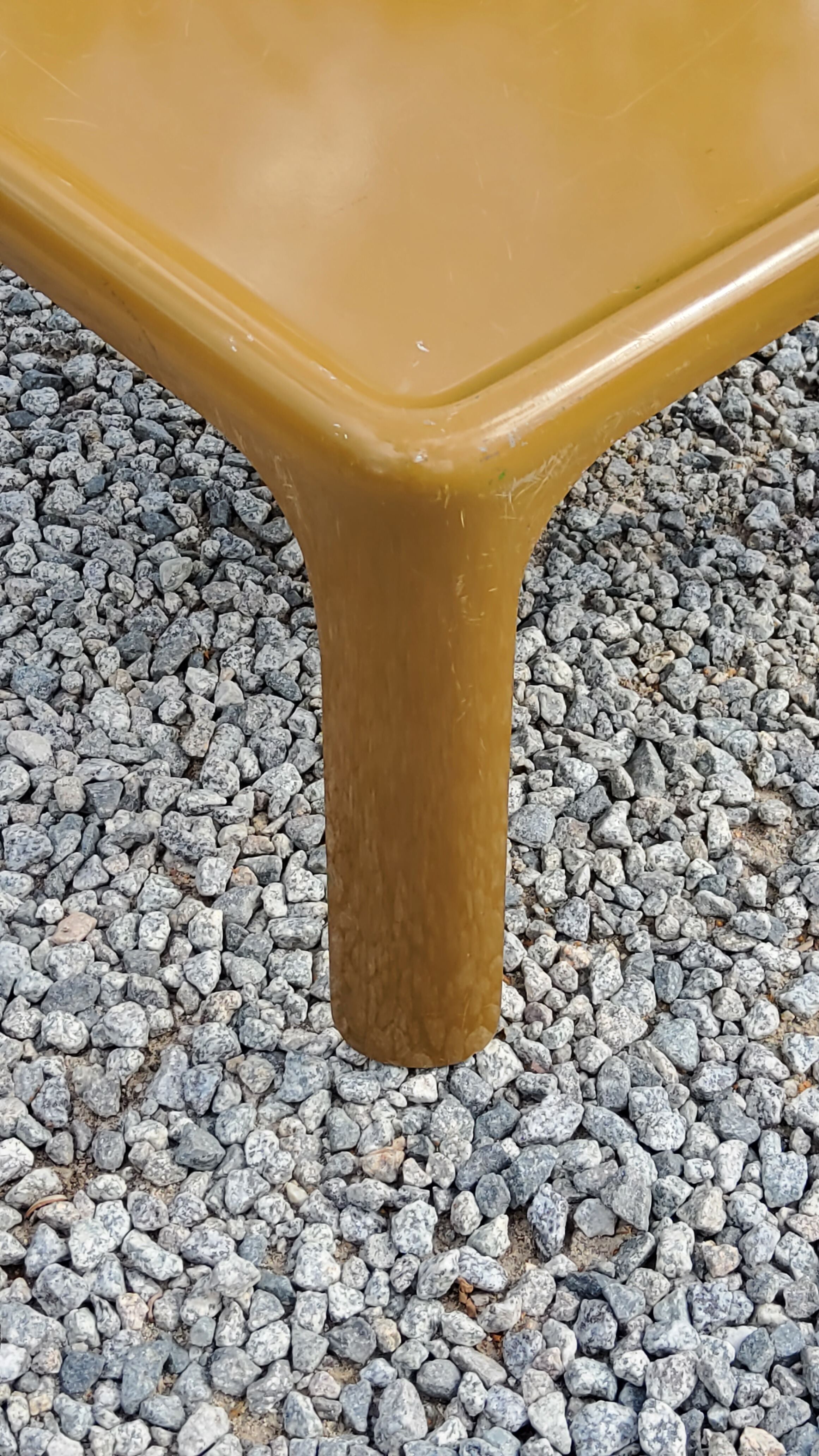 70s fiberglass coffee table
