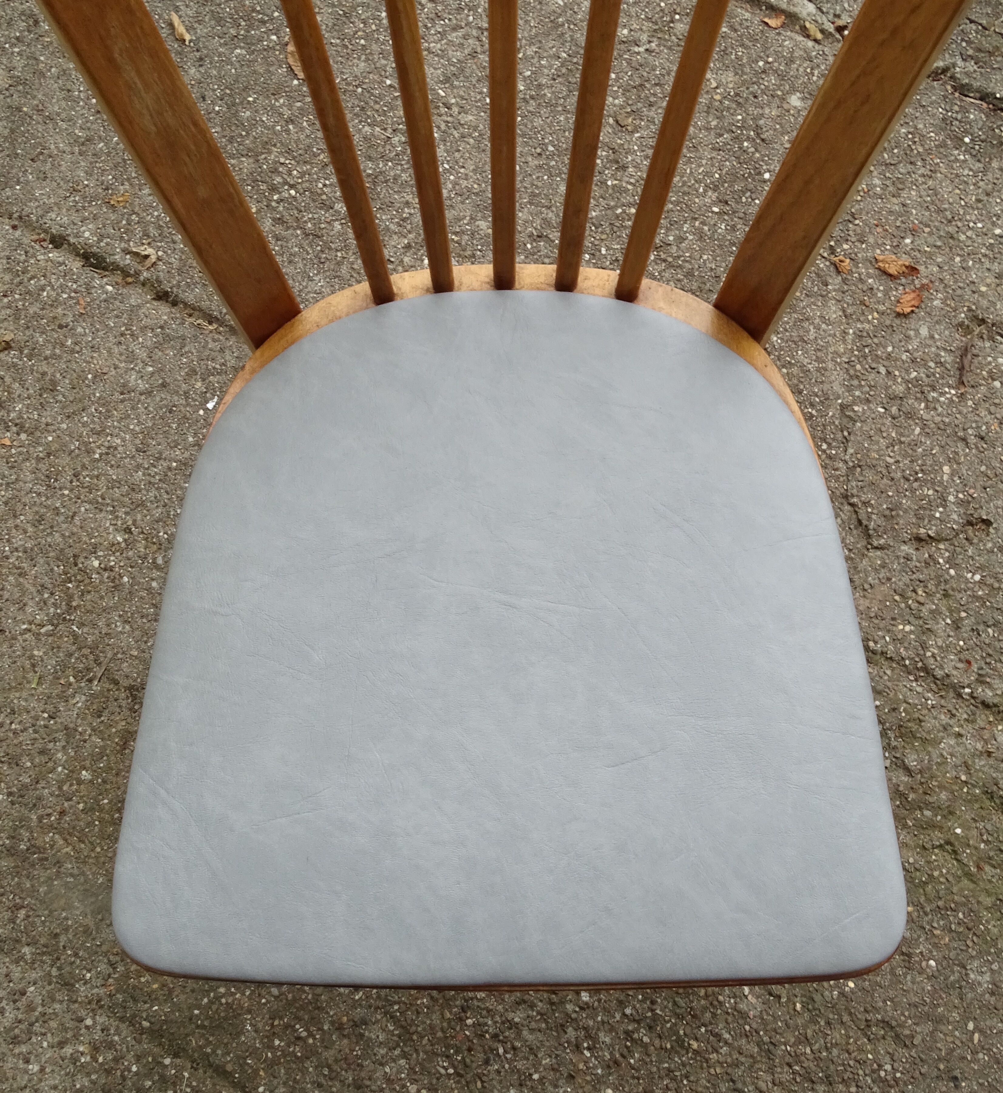 Set de 2 chaises baumann bistrot n°53 skaï gris