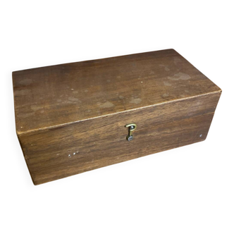 Coffret ancien boite en bois avec fermoir vintage