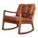 Mid-Century Senator Rocking Chair by Ole Wanscher for CADO