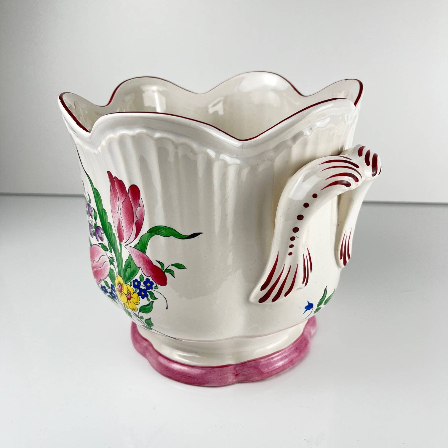 Cache pot KG Lunéville, modèle Réverbère , 1950