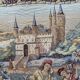Large Tapestry of Halluin "The Grape Harvest at the Castle", Halluin Stitch