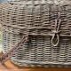 Bressan basket in old wicker, with handles and closure