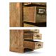 Skated wooden workshop column with 18 drawers
