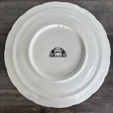 Large antique plate decorated with birds and flowers – Boch for Royal Sphinx