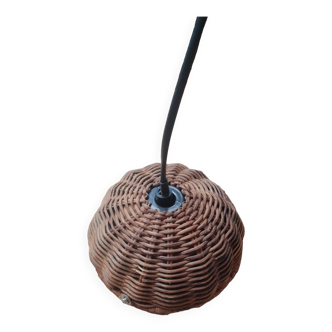 Wicker ball pendant light 1960