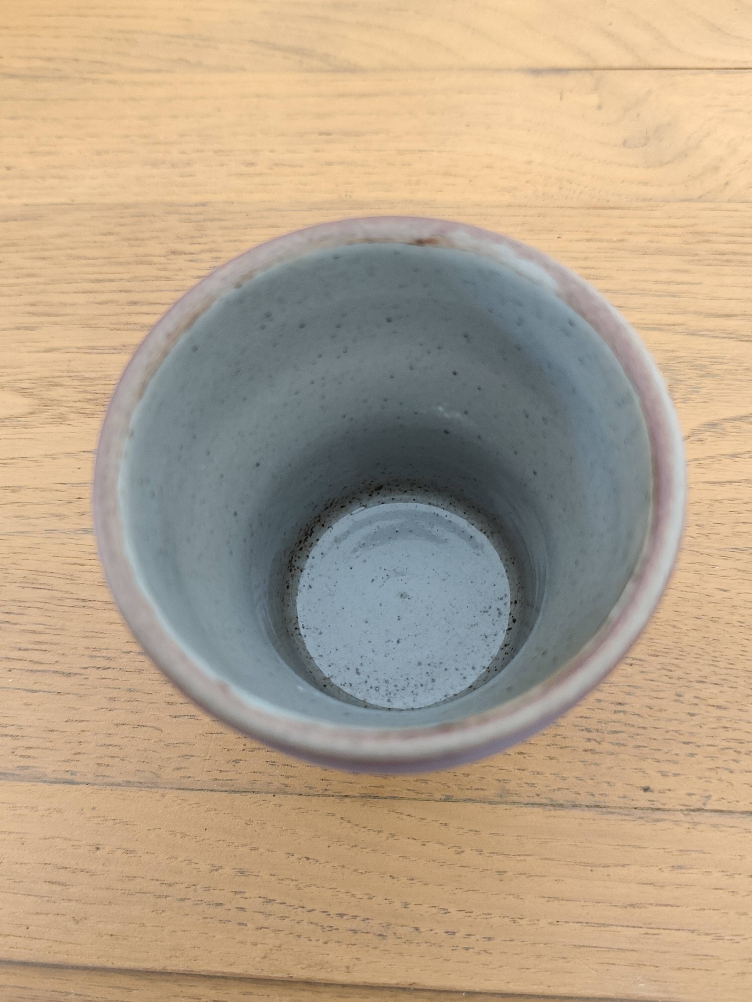 Stoneware cups – Armor stoneware set of 10 and an 11th French stoneware cup.