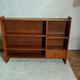 Vintage Scandinavian low bookshelf in teak, 1960s.