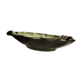 Coupe ondulée céramique noire irisée