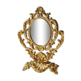 Table mirror on psyche style Louis XV 19,5x14,5cm