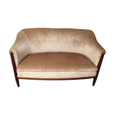 Canapé banquette art déco velours
