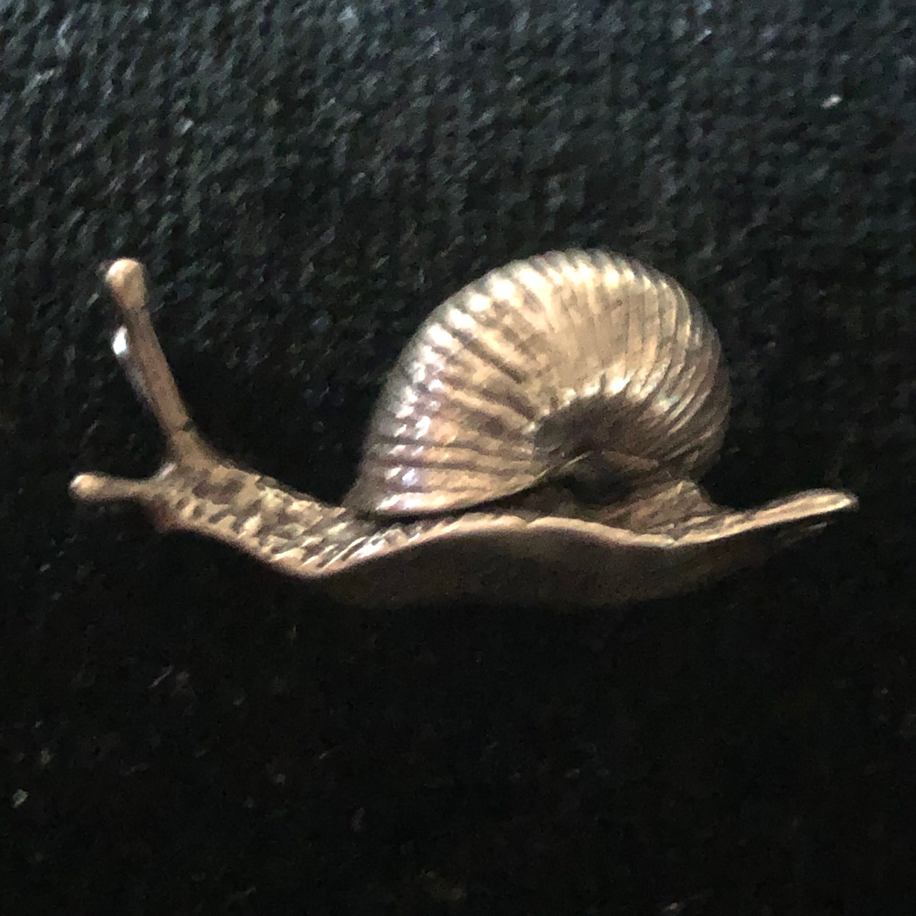 Small solid silver snail