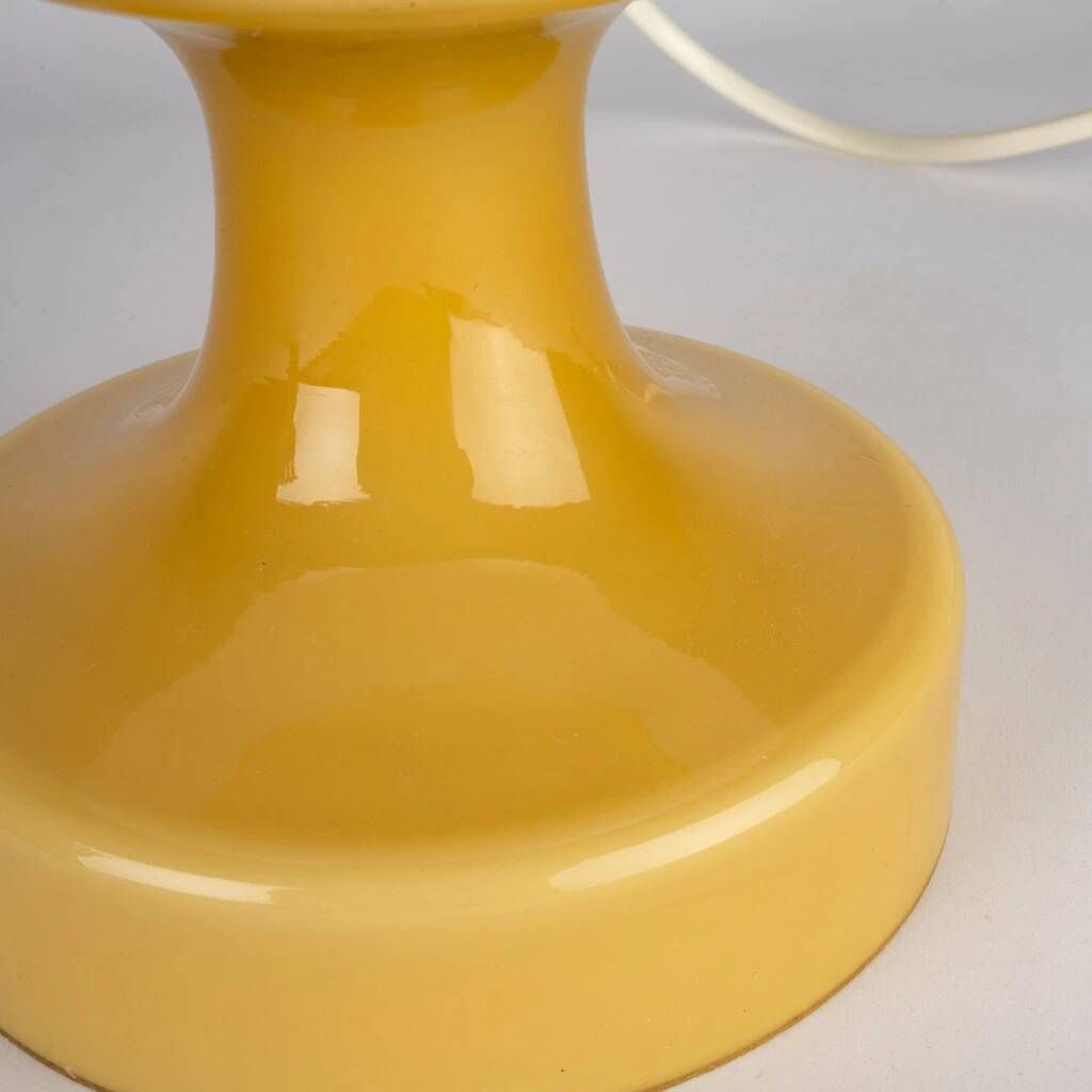 A blown glass table lamp in the Brussels style designed in the 1970s.