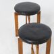 Very rare set of stools by Uno & Östen Kristiansson for Luxus Vittsjö
