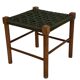 Vintage Stool Danish Papercord Rope Stool Mid Century