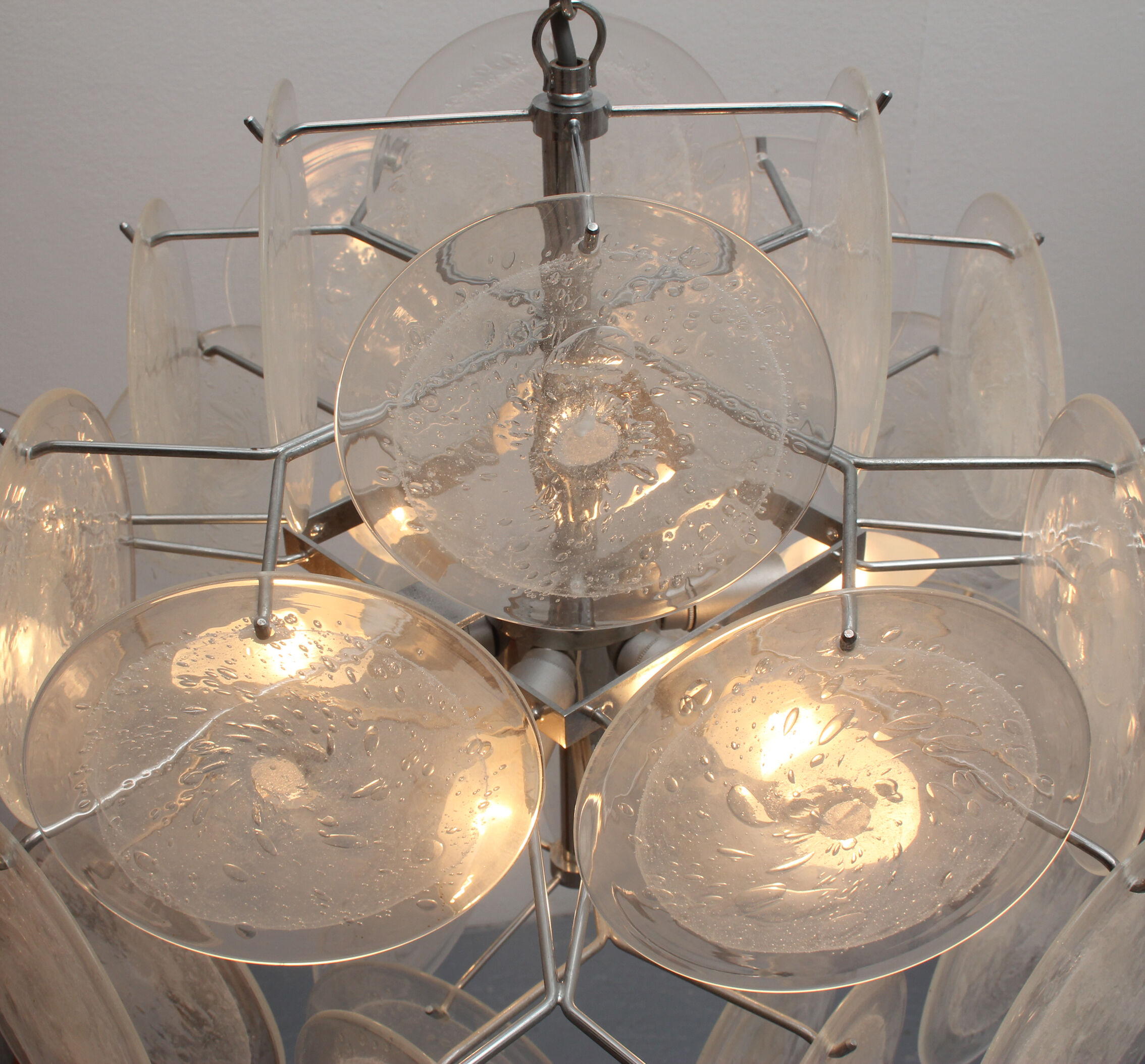 1970s chandelier Murano glass, Gino Vistosi