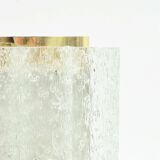 Paire d'appliques murales en verre dépoli et laiton, style Mid-Century - Doria, Allemagne, années 1960