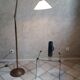 Articulated brass floor lamp