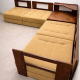 Modular mid-century corner sofa by Dřevotvar, Czechoslovakia, 1960s–1970s