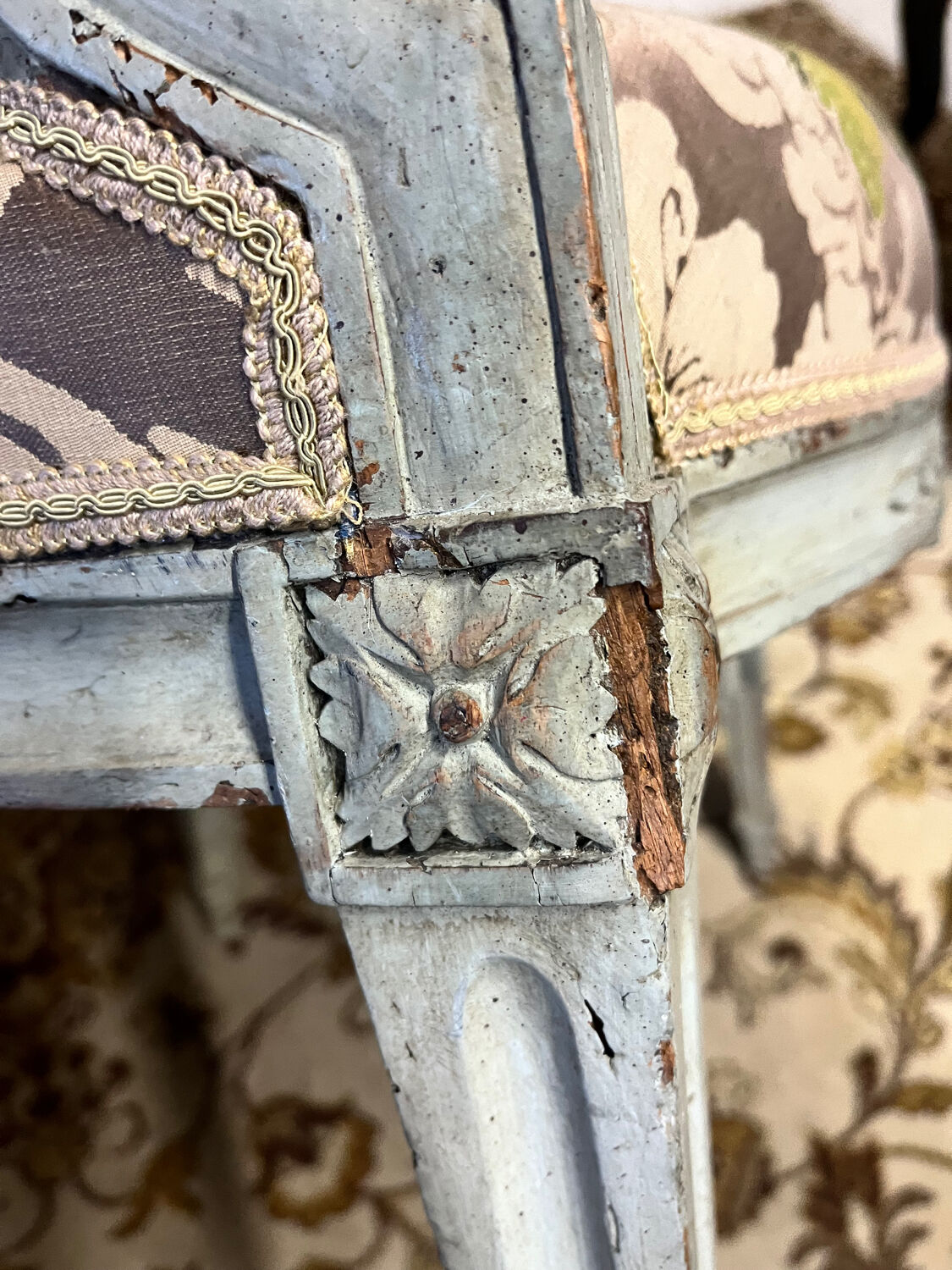 Louis XVI period armchair stamped