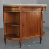 Console to Louis XVI style mahogany scrapers