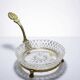 Crystal vide-poche from Sèvres, created by L. Seiler, with an antique gold mount.