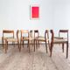 Chaises danoises en teck Mid-Century par Niels O. Møller # 77, set de 8