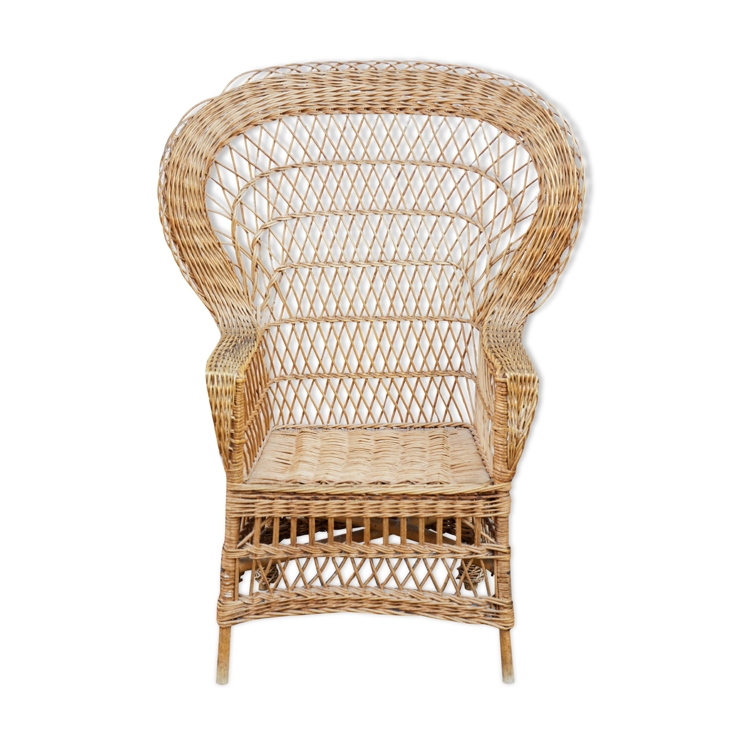 Armchair rotin braided