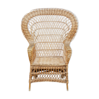 Armchair rotin braided