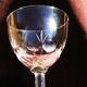 8 old glasses in porto aperitif in cut glass