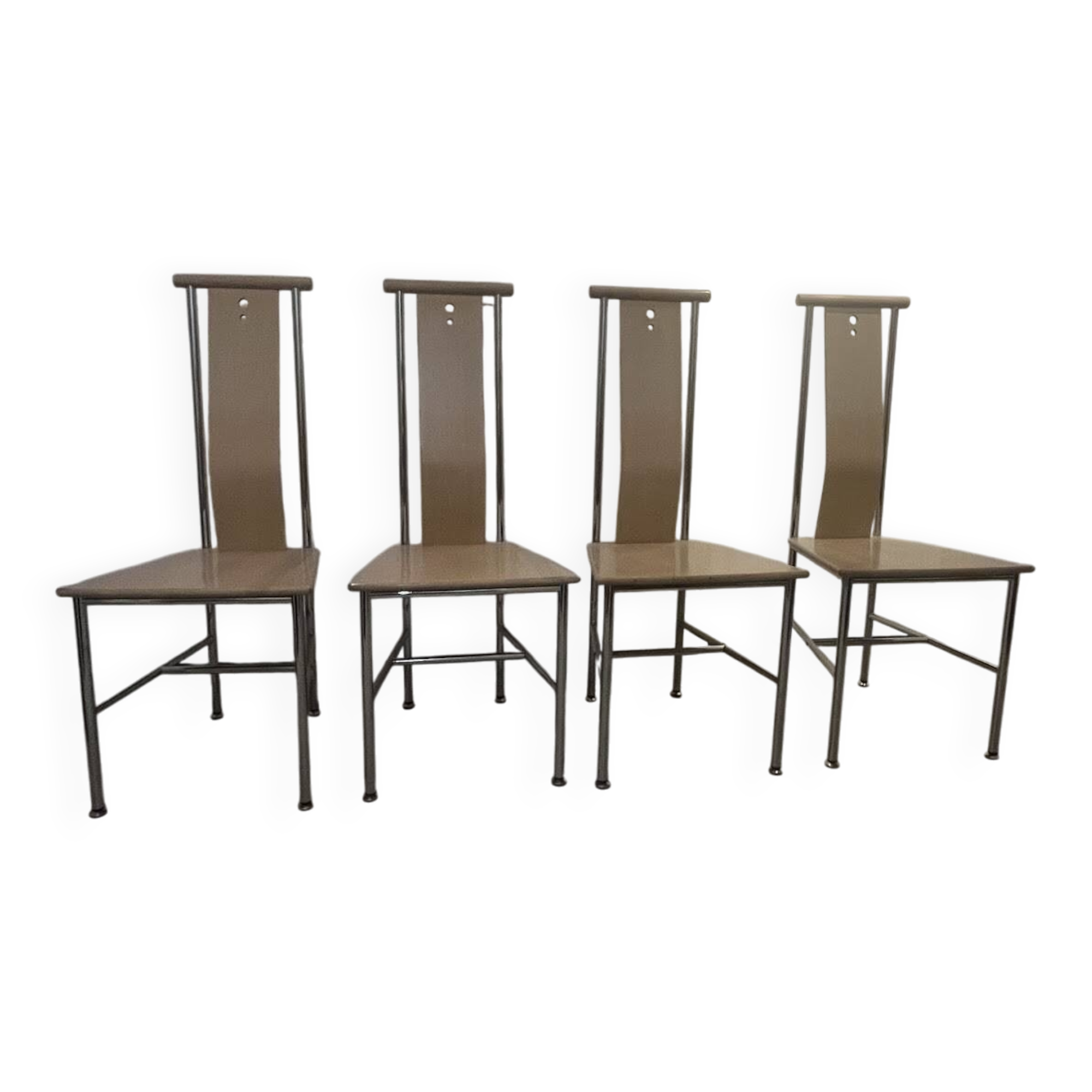 Lot de 4 chaises modèle « Turku » de Carine Karlsson - Ikea 1990
