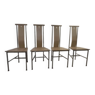 Lot de 4 chaises modèle « Turku » de Carine Karlsson - Ikea 1990