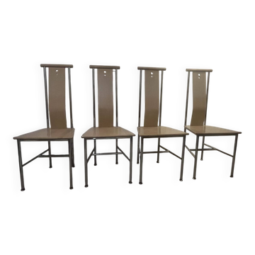 Lot de 4 chaises modèle « Turku » de Carine Karlsson - Ikea 1990