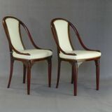 Pair of chairs by otto prutscher for thonet no. a845. circa 1930.