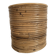 Vintage rattan cache pot in the style of Gabriella Crespi.