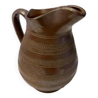 Stoneware pitcher