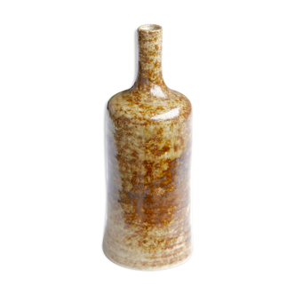 Vase bouteille en grès années 60