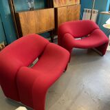 Pair of Groovy armchairs - Pierre Paulin