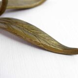 Brass flower candle holder