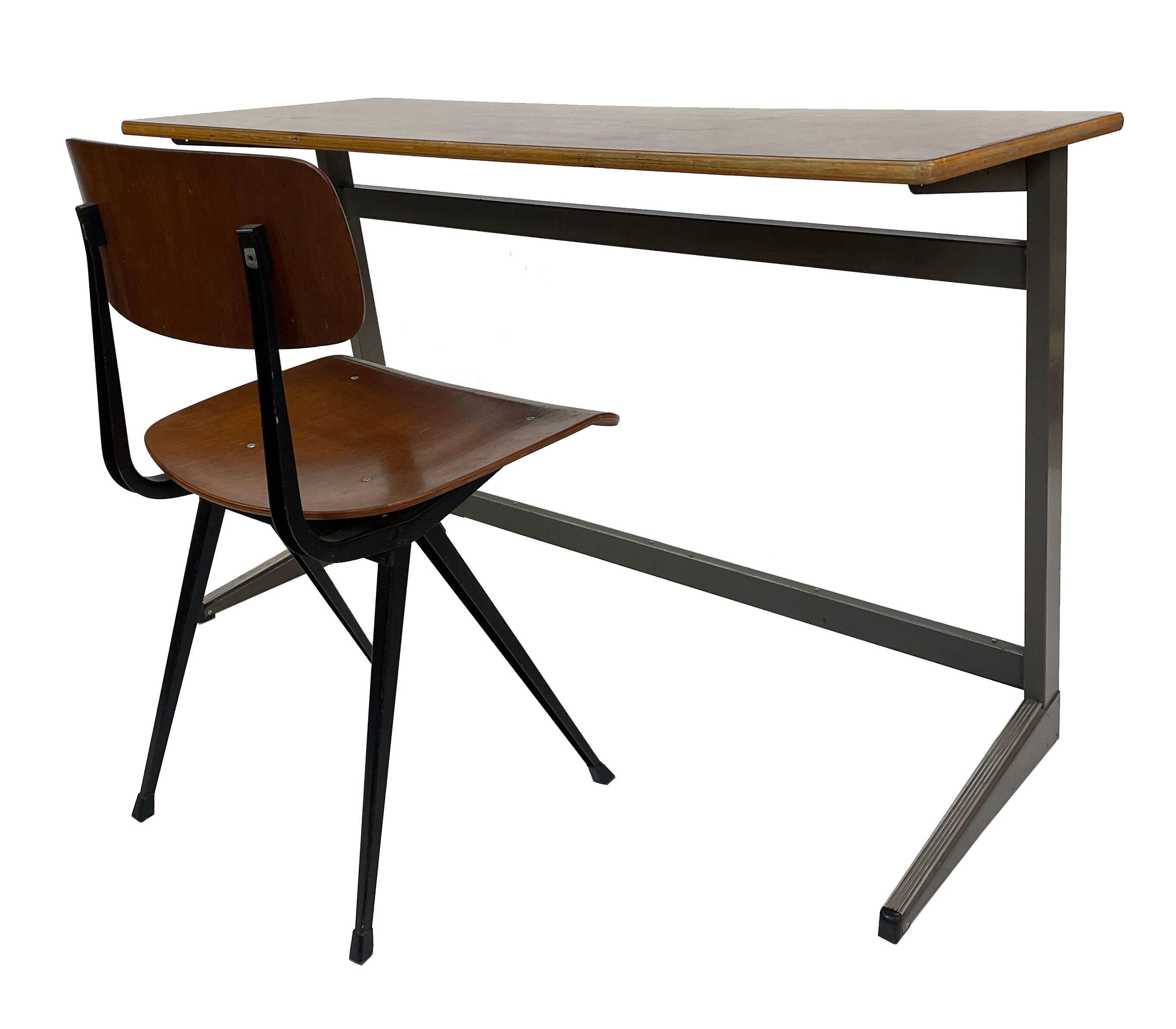 Desk 1960 industrial minimalist from the Netherlands Marko
